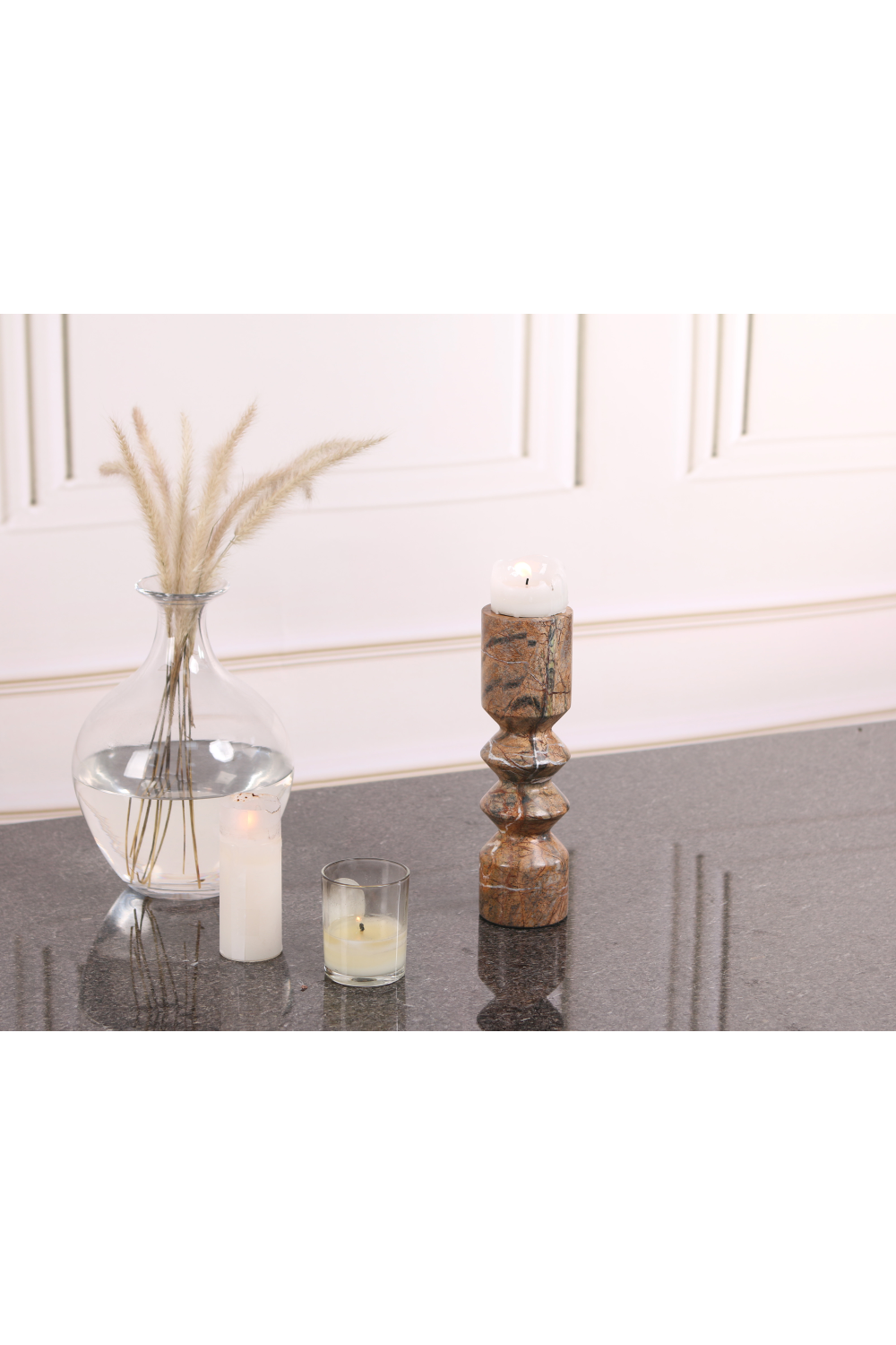 Brown Marble Candle Holder | Liang & Eimil Monorro | Oroa.com