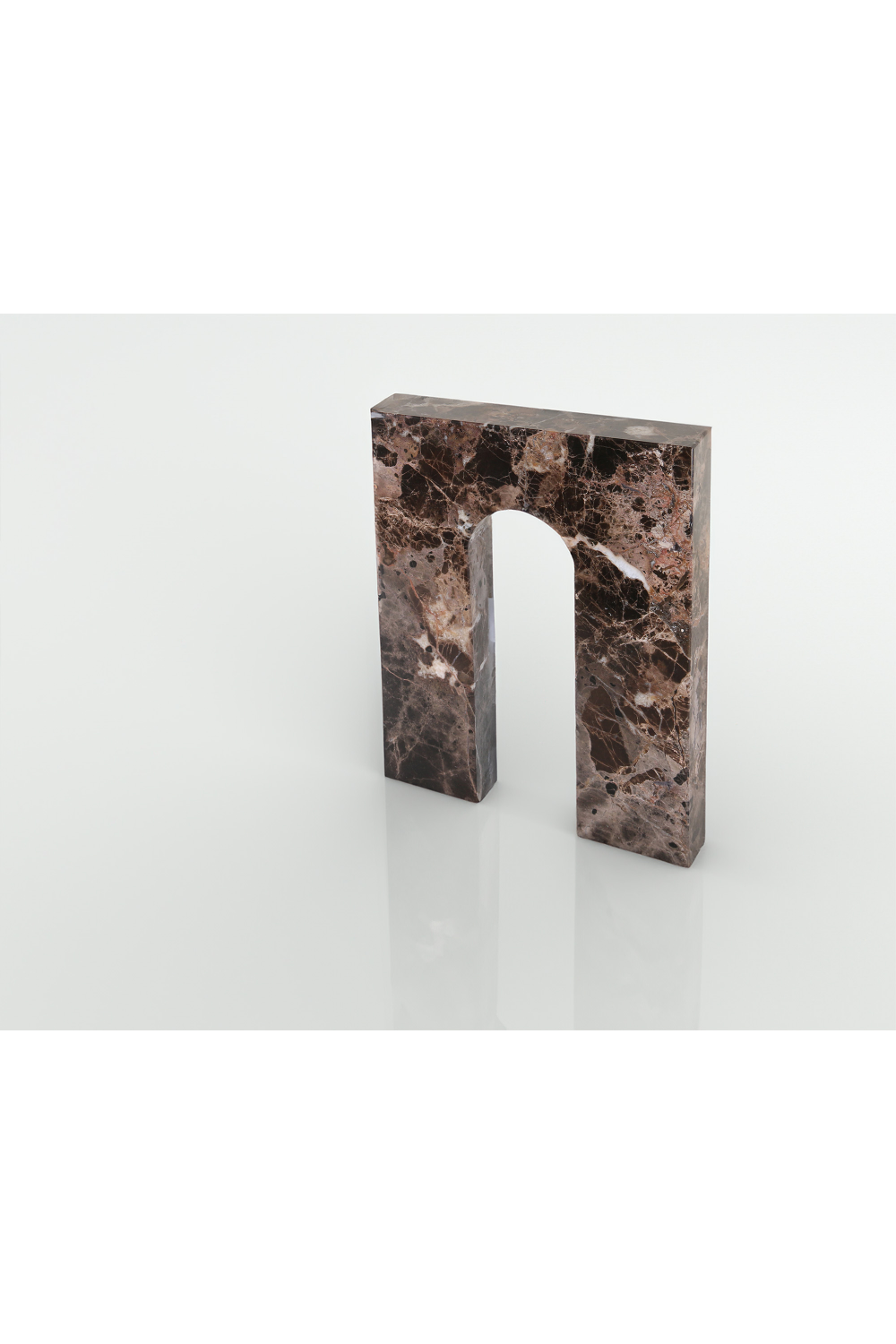 Brown Marble Square Sculpture | Liang & Eimil Nafello | Oroa.com