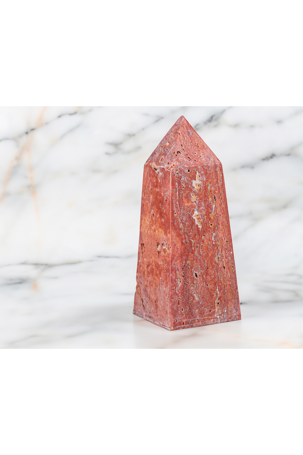 Red Ocher Pyramid Sculpture | Liang & Eimil Rory | Oroa.com