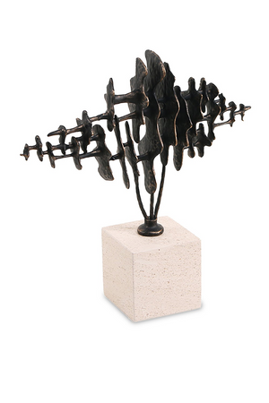 Bronze Abstract Sculpture | Liang & Eimil Echo Crest | Oroa.com