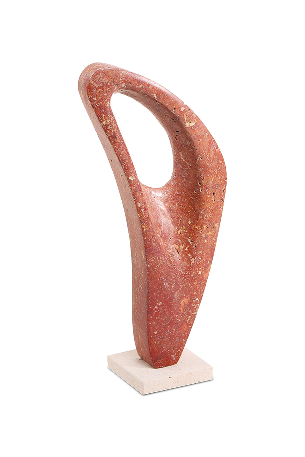 Red Travertine Marble Sculpture | Liang & Eimil Arcadia | Oroa.com
