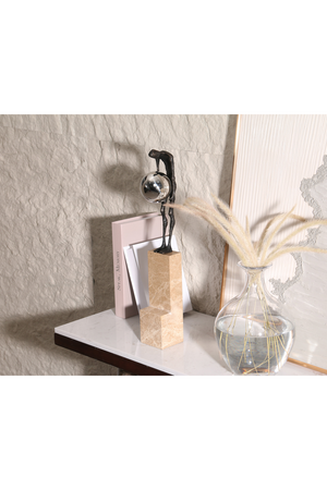 Abstract Human Bronze Sculpture | Liang & Eimil Contemplation | Oroa.com