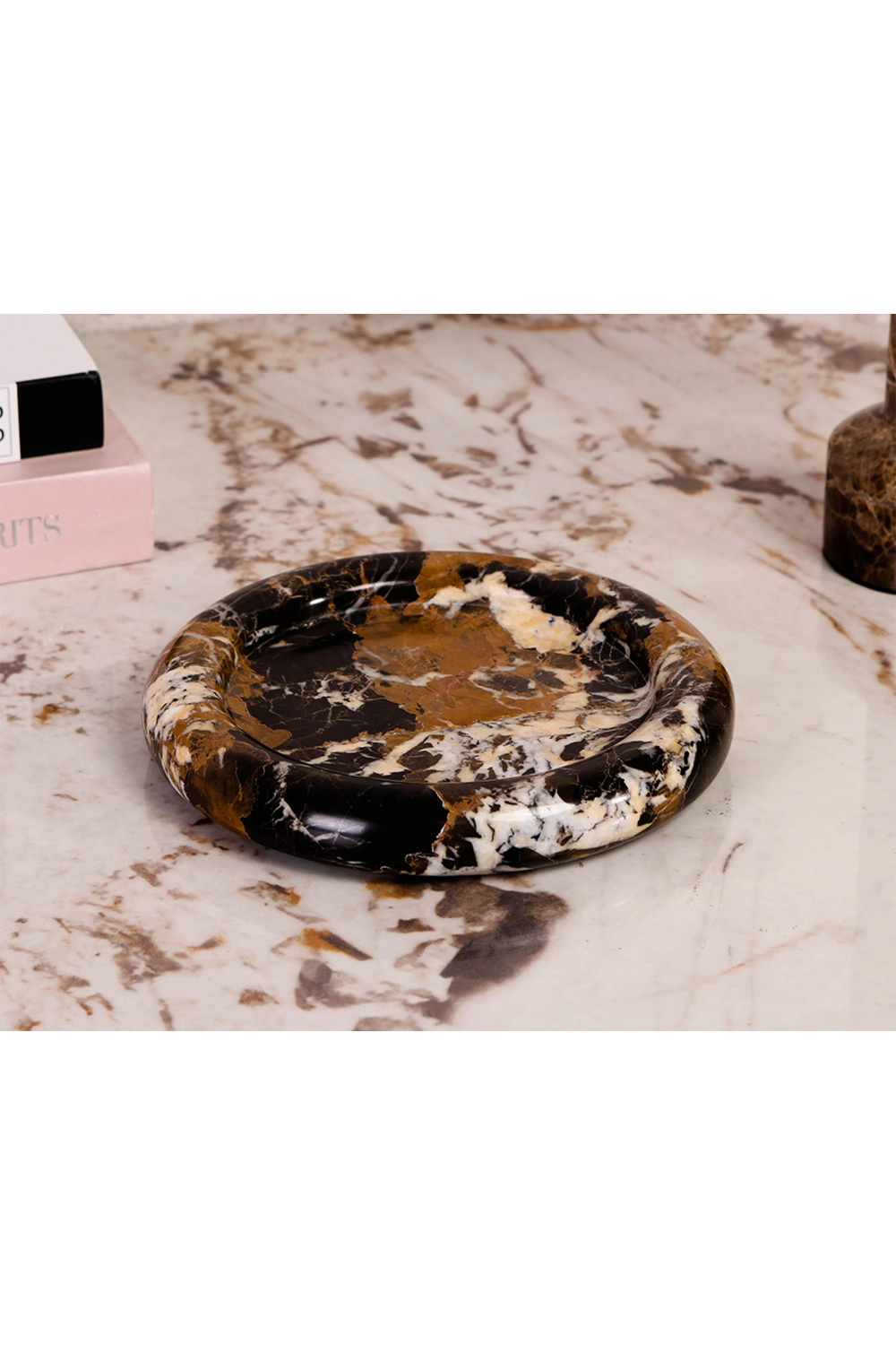 Black & Gold Marble Tray | Liang & Eimil Ophira | Oroa.com