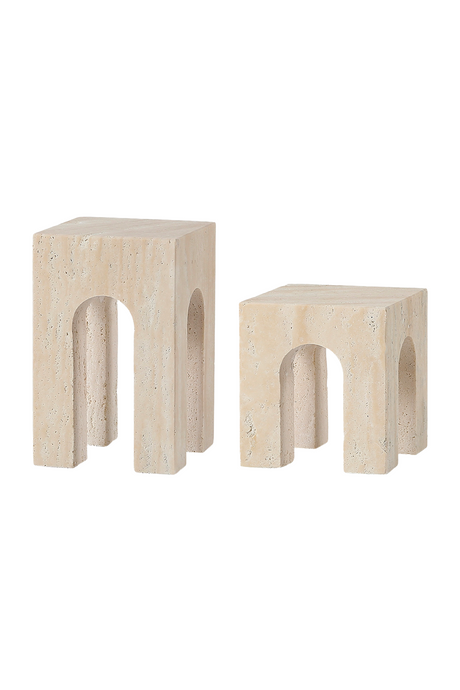 Beige Travertine Sculpture | Liang & Eimil Porte | Oroa.com