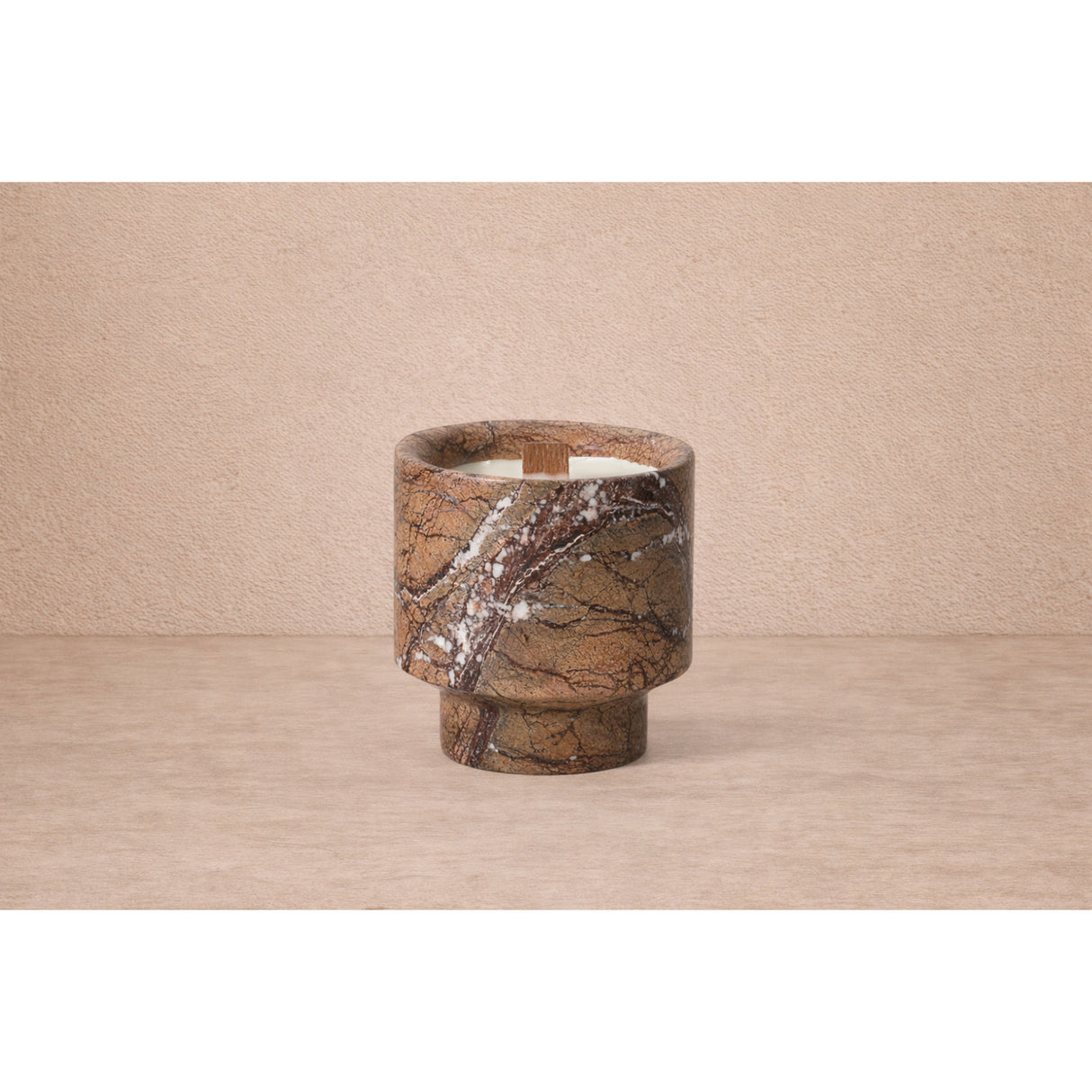   Brown Marble Candle | Oroa.com