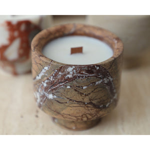   Brown Marble Candle | Oroa.com