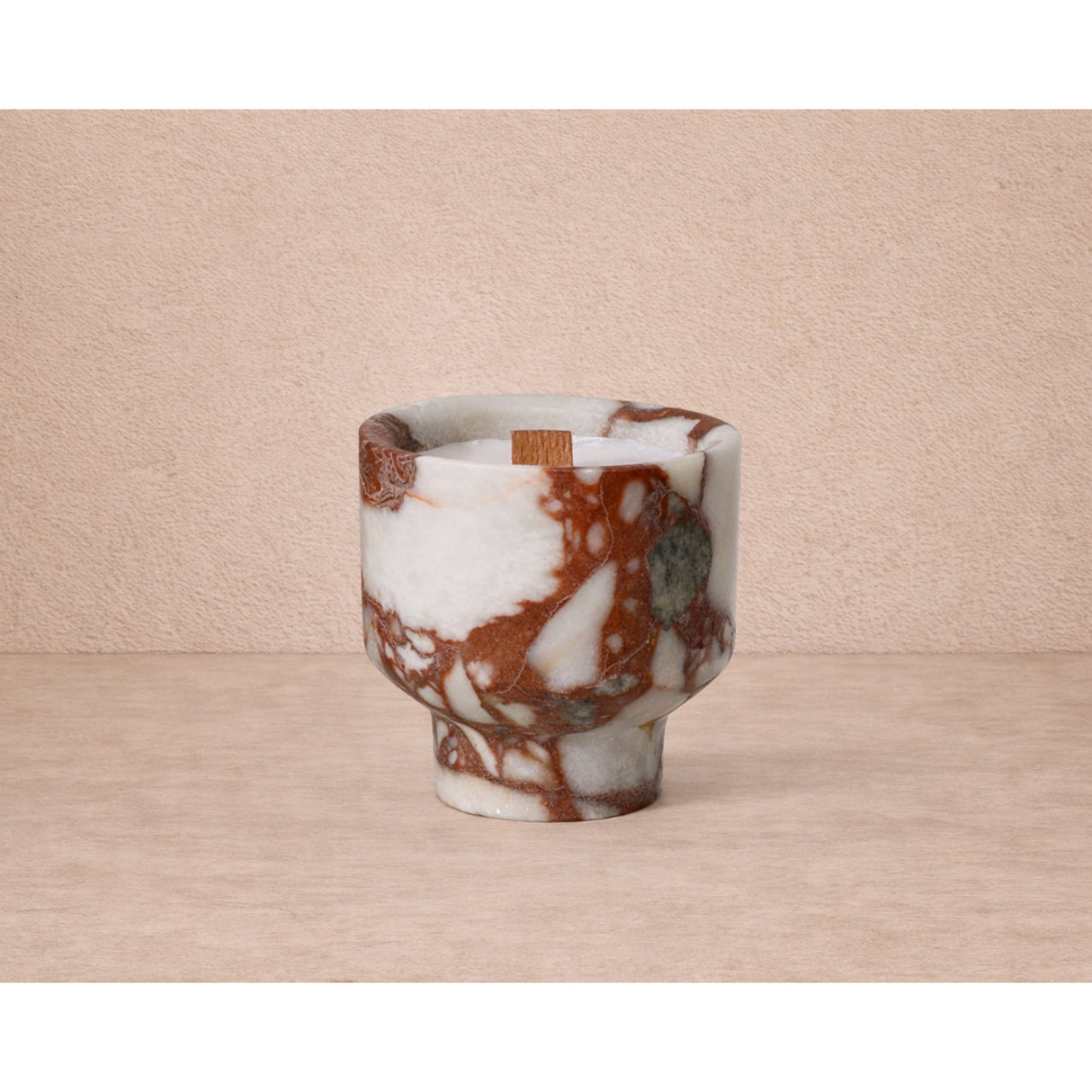   Rufous Toned Marble Candle | Oroa.com