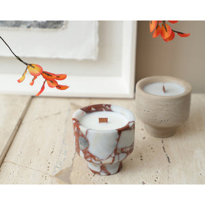   Rufous Toned Marble Candle | Oroa.com