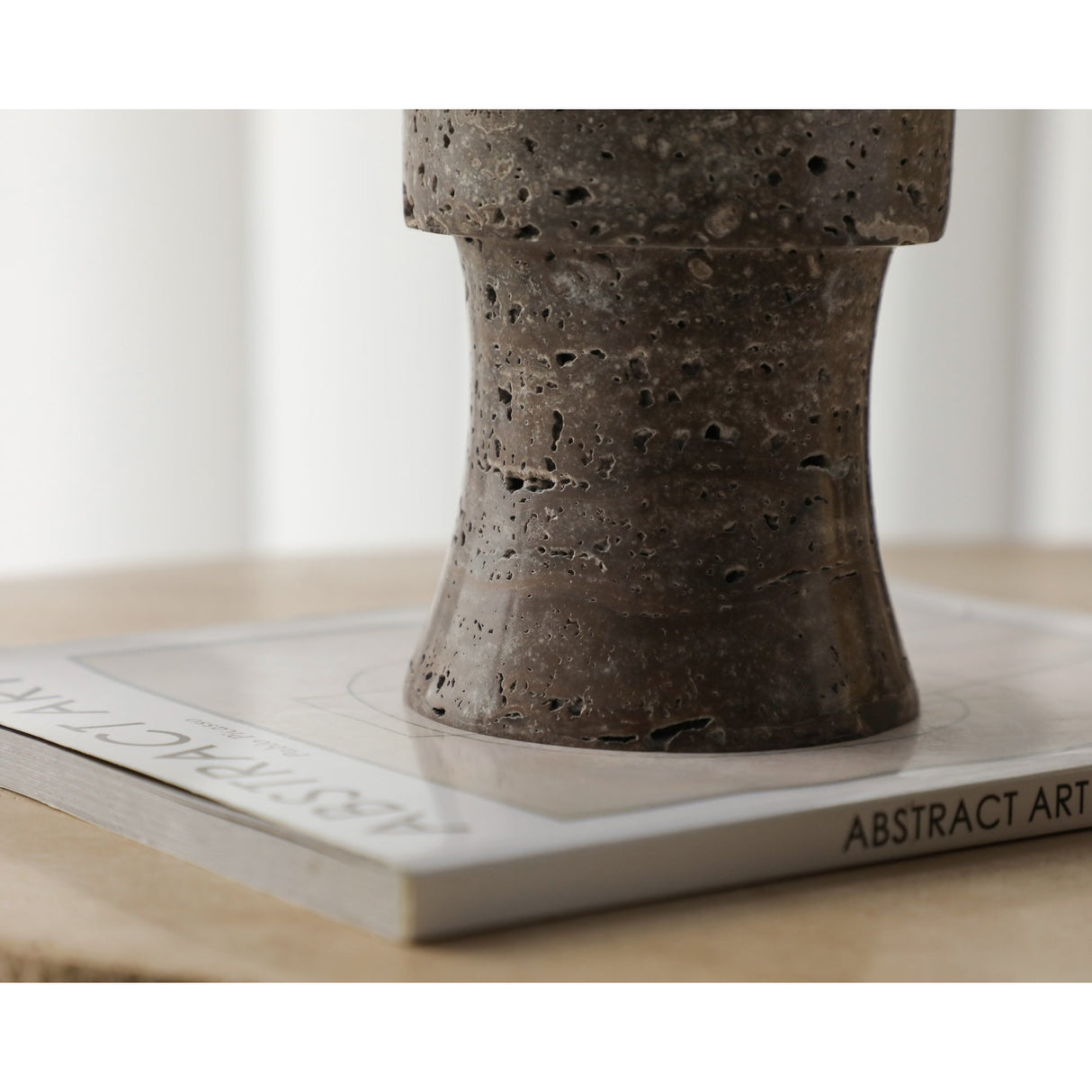   Brown Marble Hourglass Candle Holder | Oroa.com