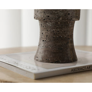   Brown Marble Hourglass Candle Holder | Oroa.com