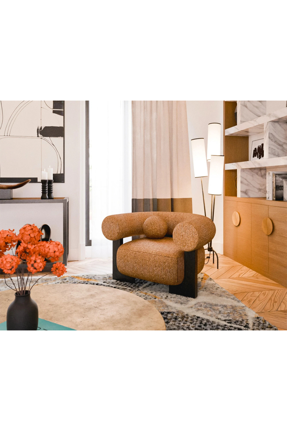 Trio Cylindrical Shade Floor Lamp | Liang & Eimil Trevi | Oroa.com