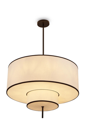 Layered White Linen Pendant Lamp | Liang & Eimil Aris | Oroa.com