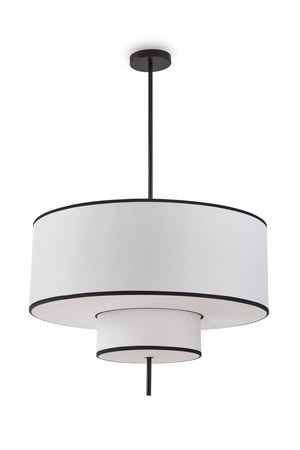 Layered White Linen Pendant Lamp | Liang & Eimil Aris | Oroa.com