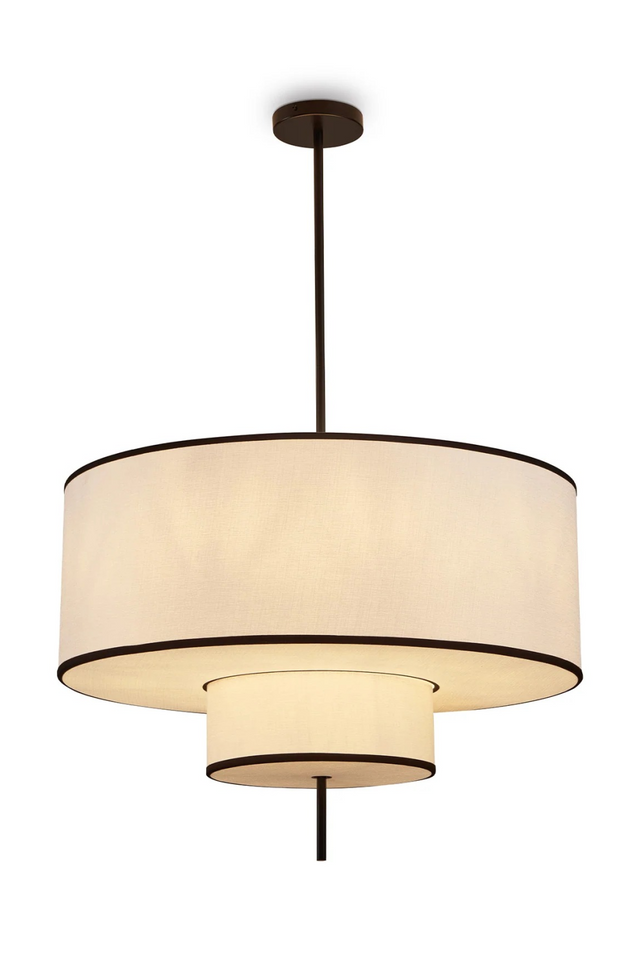 Layered White Linen Pendant Lamp | Liang & Eimil Aris | Oroa.com