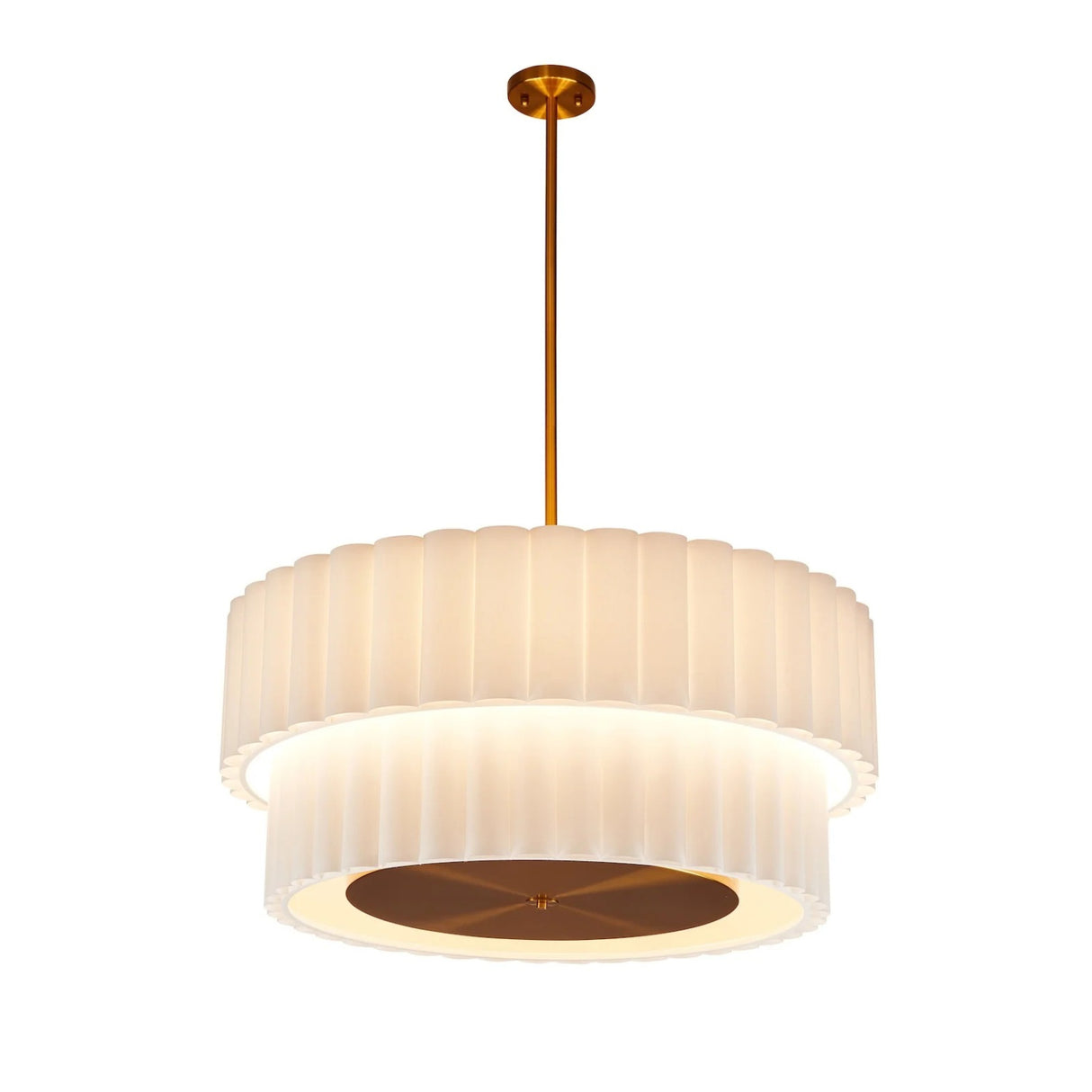   Modern furniture - Ribbed Glass Tiered Chandelier - www.oroa.com | Oroa.com