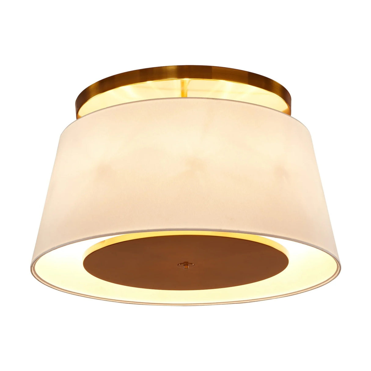   Modern furniture - White Linen Gold Ceiling Lamp - www.oroa.com | Oroa.com