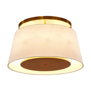   Modern furniture - White Linen Gold Ceiling Lamp - www.oroa.com | Oroa.com
