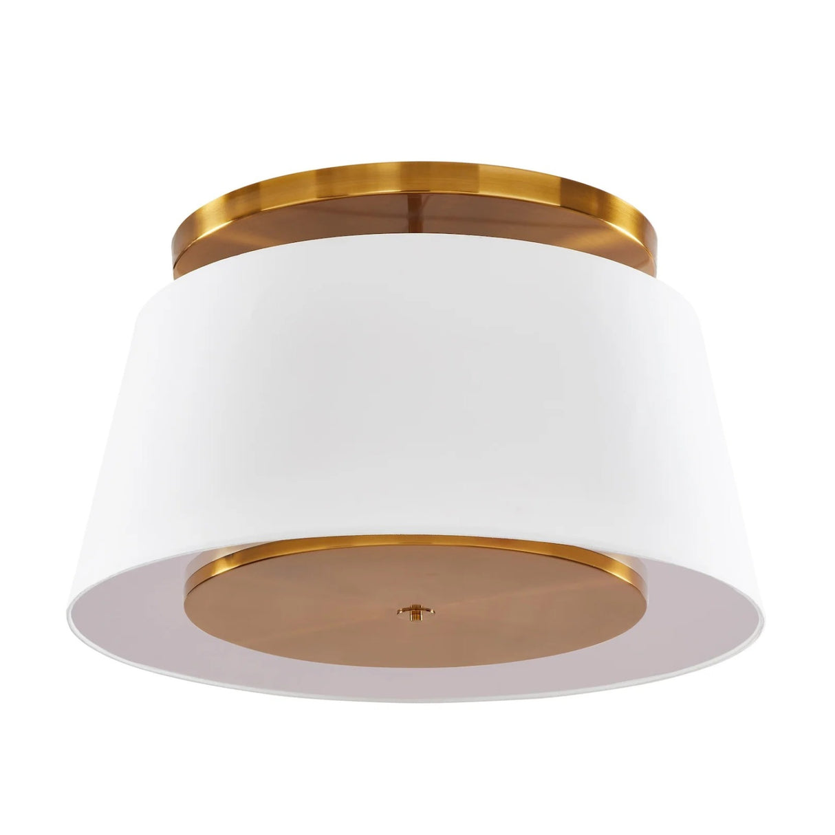   Modern furniture - White Linen Gold Ceiling Lamp - www.oroa.com | Oroa.com