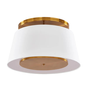   Modern furniture - White Linen Gold Ceiling Lamp - www.oroa.com | Oroa.com