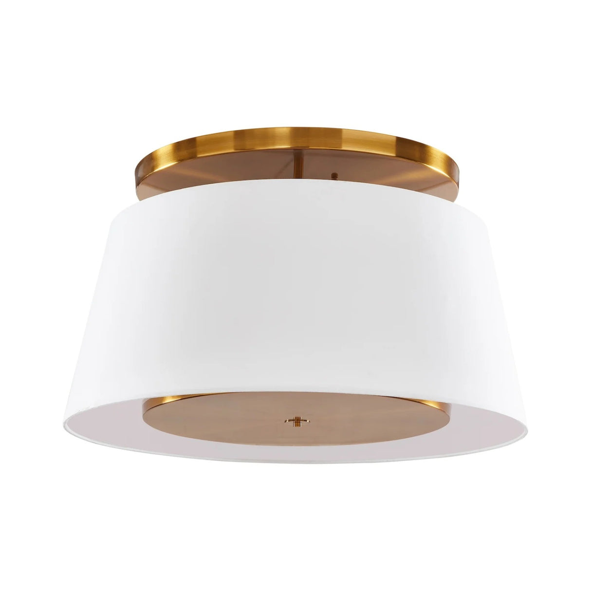   Modern furniture - White Linen Gold Ceiling Lamp - www.oroa.com | Oroa.com