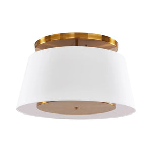   Modern furniture - White Linen Gold Ceiling Lamp - www.oroa.com | Oroa.com