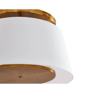   Modern furniture - White Linen Gold Ceiling Lamp - www.oroa.com | Oroa.com