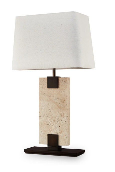Travertine Base Table Lamp | Liang & Eimil Madison | Oroa.com