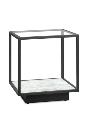 Black Textured Metal Side Table | Liang & Eimil Belmon | Oroa.com