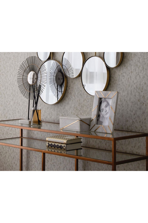 Metal Framed Glass Console Table | Liang & Eimil Oliver | Oroa.com