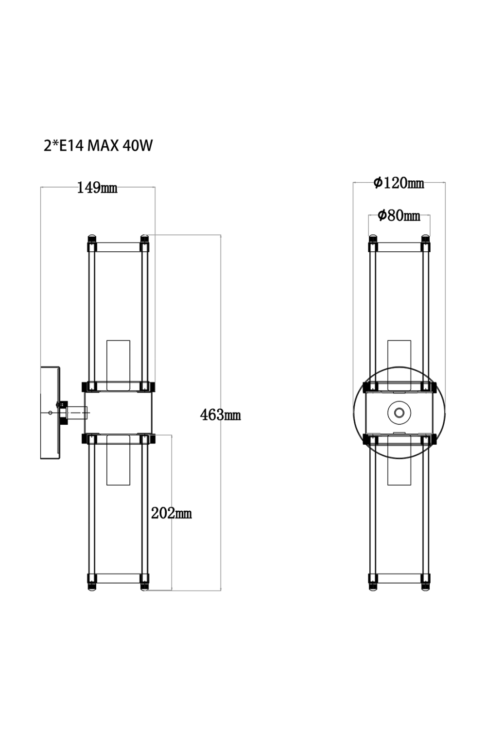 Glass Wall Lamp | Liang & Eimil Preston | Oroa.com