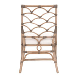 Matte Gray Rattan Dining Chairs (2) | Living Essentials Crescent