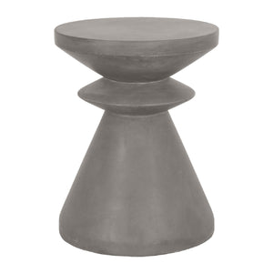   Gray Concrete Indoor/Outdoor Accent Table | Oroa.com