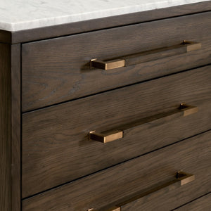   Brown Oak 8-Drawer Double Dresser | Oroa.com