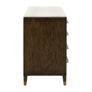   Brown Oak 8-Drawer Double Dresser | Oroa.com