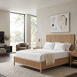   Natural Oak Queen Bed | Oroa.com