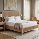 Natural Oak King Bed | Living Essentials Highland