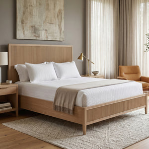   Natural Oak King Bed | Oroa.com