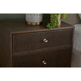 2-Drawer Oak Nightstand S | Living Essentials Highland
