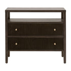 2-Drawer Oak Nightstand L | Living Essentials Highland
