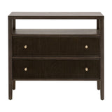 2-Drawer Oak Nightstand L | Living Essentials Highland