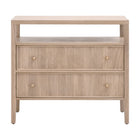 2-Drawer Oak Nightstand L | Living Essentials Highland