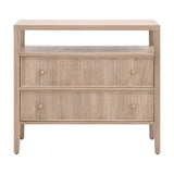 2-Drawer Oak Nightstand L | Living Essentials Highland