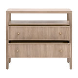2-Drawer Oak Nightstand L | Living Essentials Highland
