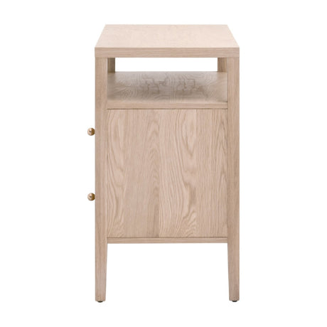 2-Drawer Oak Nightstand L | Living Essentials Highland