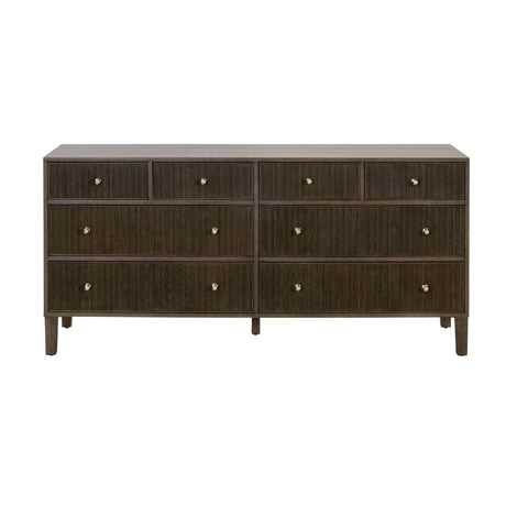8-Drawer Oak Double Dresser | Living Essentials Highland