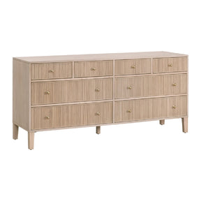 8-Drawer Oak Double Dresser | Living Essentials Highland – front view