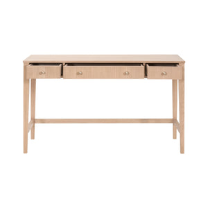   Natural Oak 3-Drawer Desk | Oroa.com