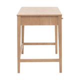 Natural Oak 3-Drawer Desk | Living Essentials Highland