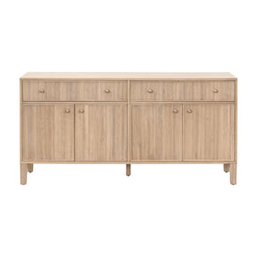 Modern European furniture - Fluted Solid Wood Media Sideboard - www.oroa.com