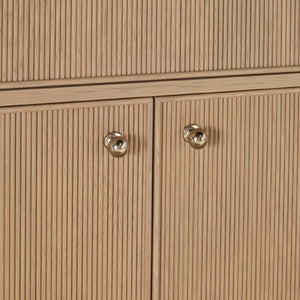   Fluted Solid Wood Media Sideboard | Oroa.com